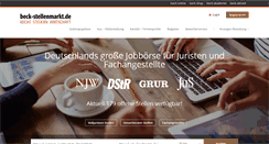 Desktop Screenshot of beck-stellenmarkt.de