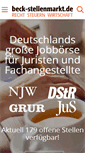 Mobile Screenshot of beck-stellenmarkt.de